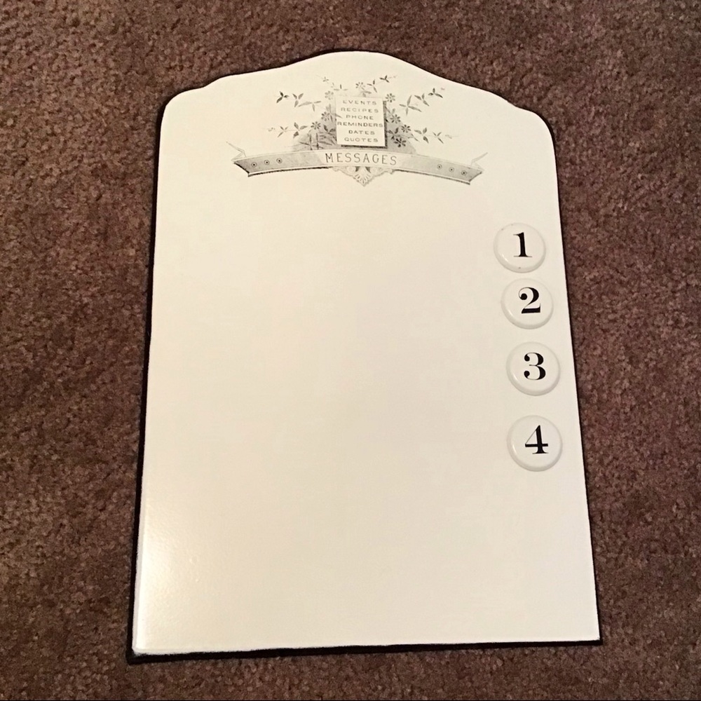 Vintage style message board